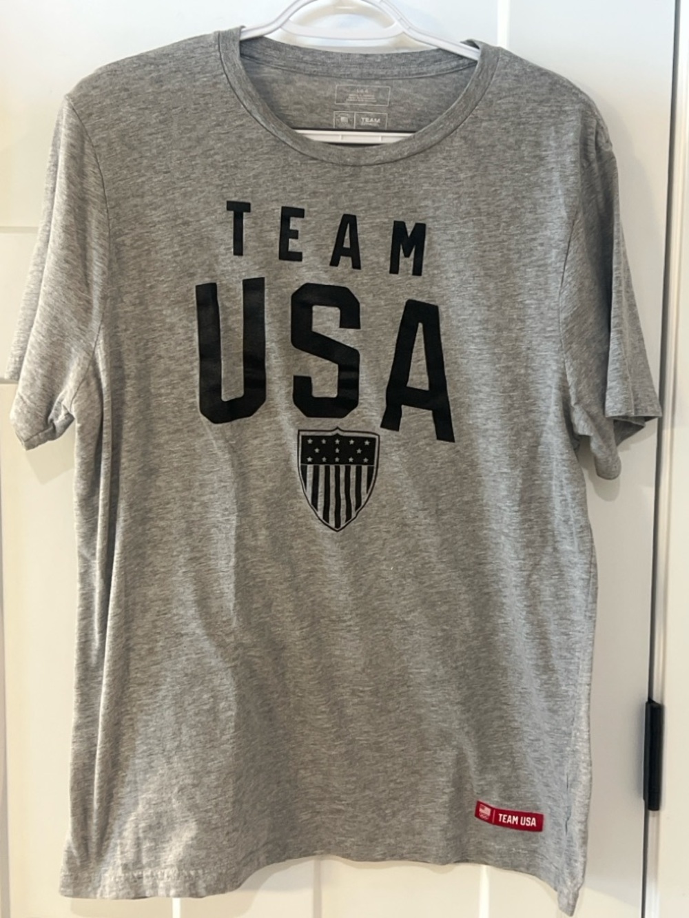 Team USA Olympic T-Shirt Gray Graphic Tee Size Large